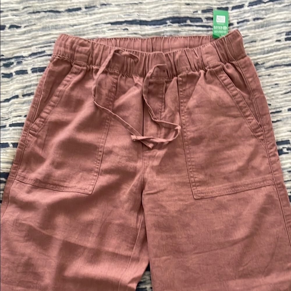 GAP Dusty Pink Linen Bottoms